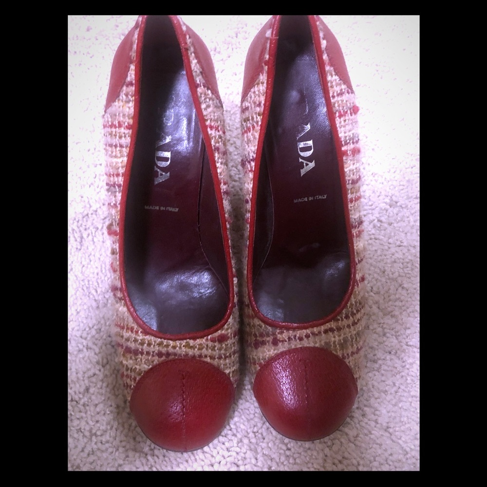 Prada Tweed heels
